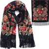 LOVNBHELP Russian Style Muffler Scarf Traditional Tassel Exotic Wrap Warm