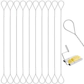 KALIONE 10 Packs Cheese Slicer Wire, Cheese Wire Replacement Kit, Butter Cutter Wire, Stainless Steel Cheese Cutter Wire, Wire Cheese Cutter for Slicing Cheeses Butter, 5.7-Inch