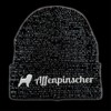siviwonder Affenpinscher reflektierende Mütze Stickerei Hund Winter Strickmütze reflex Beanie