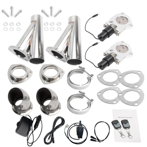 Unbranded 2 x 2" Electric Exhaust Valve Y Pipe Kit
