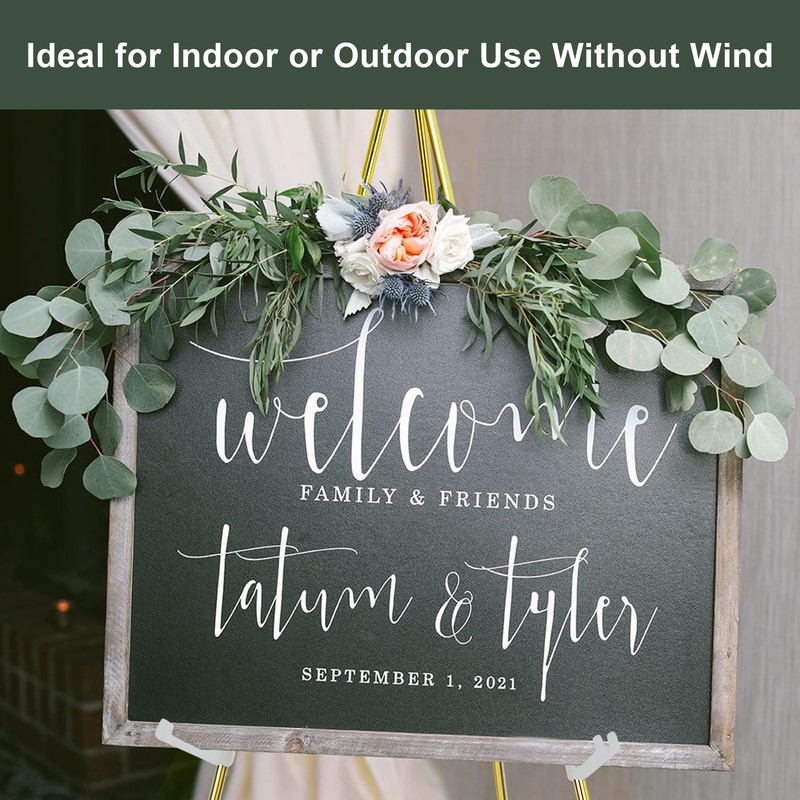 DANMO Easel Stand for Wedding Sign Poster 63'' Instant Display