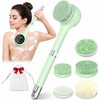 Electric Body Brush Back Scrubber for Shower, Waterproof Long Handle