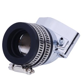Glixal ATKS-018 GY6 125cc 150cc Alloy High Performance Racing Carburetor Intake Manifold for 152QMI 157QMJ 4-Stroke Engine Scooter Moped ATV Go Kart Motorcycle