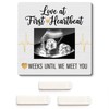 Magnetic Baby Ultrasound Picture Frame with Countdown Weeks