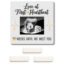 Magnetic Baby Ultrasound Picture Frame with Countdown Weeks