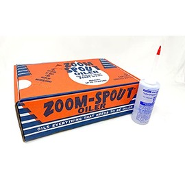 Super Sewing Supplies for 12 Bottles (1 CASE) Zoom SPOUT Oiler - 4 OZ Clear White Sewing Machine Oil