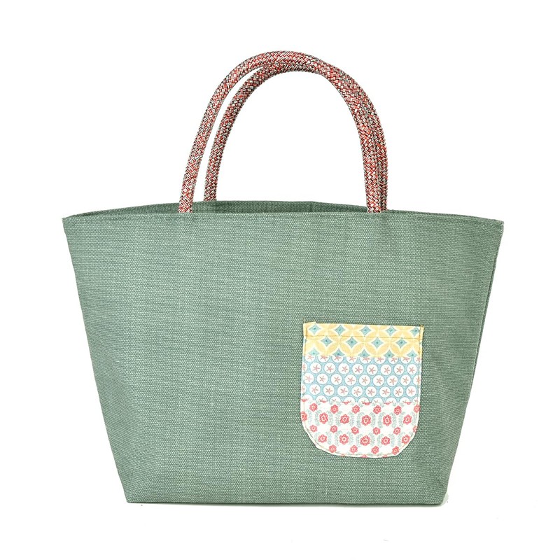 Kusuguru Japan Cat Lunch Bag, green