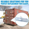 Trailer Cam-Action Hasp Lock Mechanism - Enclosed Trailer Door Latch