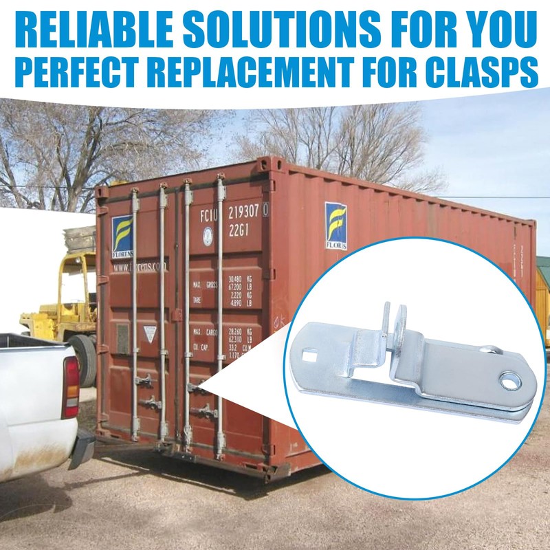 Trailer Cam-Action Hasp Lock Mechanism - Enclosed Trailer Door Latch