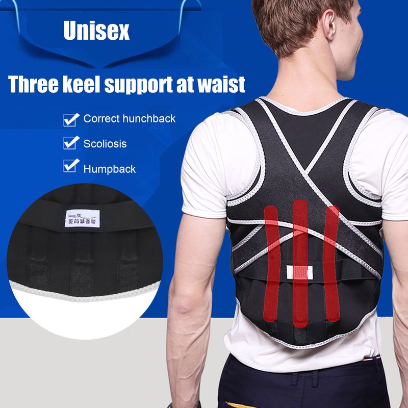 Posture Corrector Breathable Adult Back Waist Spine Support Belt Brace