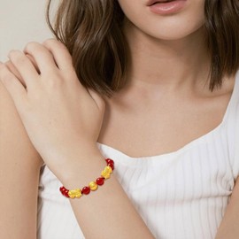 3PCS Feng Shui Black Obsidian Wealth Bracelet for Men Pixiu Feng Shui Bracelets Set for Women Men (4pcs)