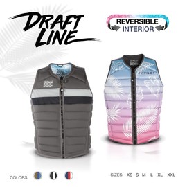 Jetpilot Draftline Neoprene Reversible Comp Vest- Charcoal-M