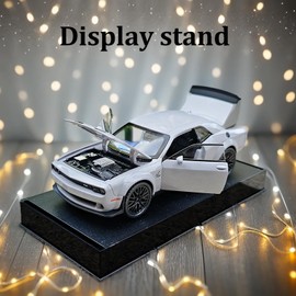 ERBADIHAGO Toy Car Challenger Hellcat 1/32 Alloy Model Car with Light and Sound Collectible Model Cars Pull Back Toy Vehicles for Boys Children Age 3 + Year Old (Gray)