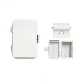 CCTV White Control Box (Made in Korea) - 100x150x80mm High-Grade Enclosure Splashproof 2ea