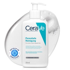 CeraVe Foaming Cleansing Gel for the Face, Deep Pore Cleansing for Blemished and Acne-Prone Skin, with Salicylic Acid, White Clay, and Niacinamide, 236 ml