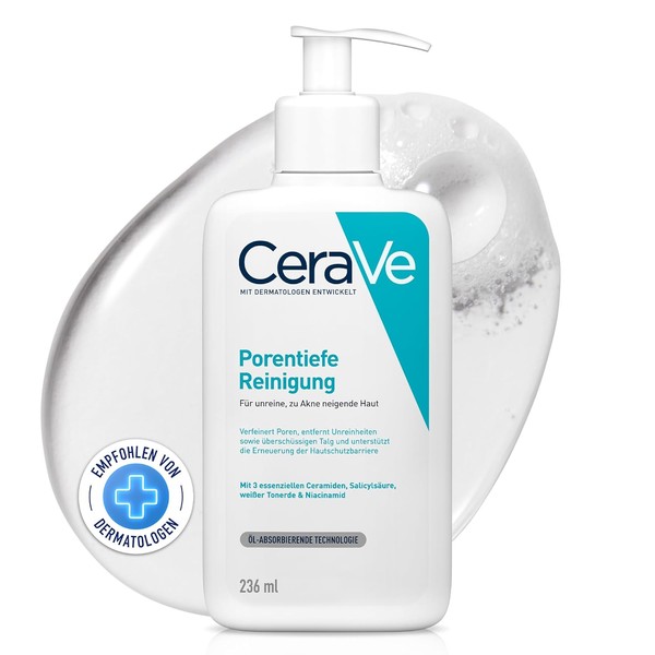 CeraVe Foaming Cleansing Gel for the Face, Deep Pore Cleansing