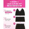 Lashey V Shape Invisible Clip in & Lace Clip in
