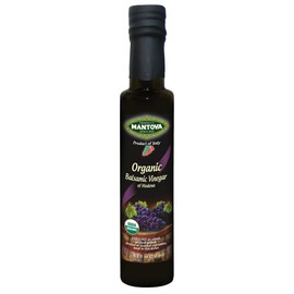 Mantova Organic Balsamic Vinegar of Modena, Perfect for Salad Dressing, Pasta Salad, Ice Cream and Cocktails, 8.5oz