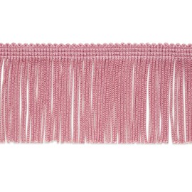 Trims By The Yard 2" Chainette Fringe Trim, Polyester-Made Decorative Fringe Trim, Versatile Fringes for Costumes, Uniforms, Home Decor, and Party Decorations, 5 Yards, Pink