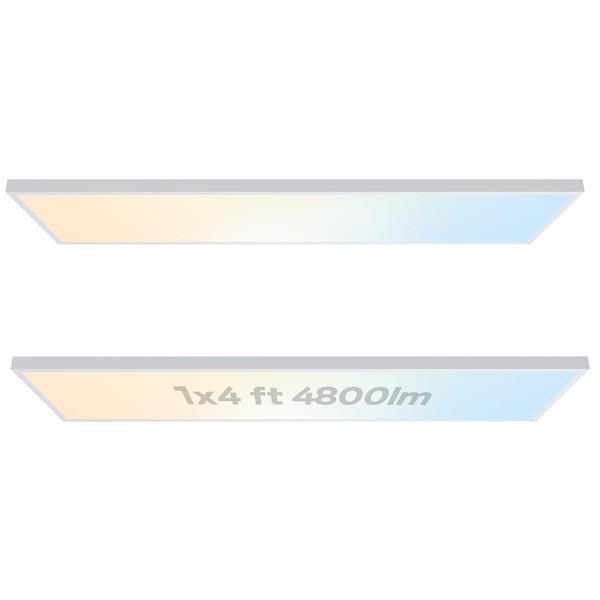 LVWIT 1x4FT Led Flat Panel Light Surface Mount Ceiling Light,