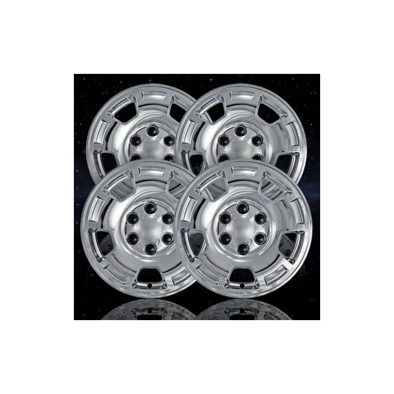 4-Pack of 17' Chrome Wheel Skins fit for Silverado 1500
