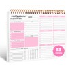 Weekly Planner Pad, 53 Page Tear Off To Do List