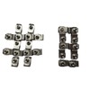 #8-32 Stainless Steel U -Style Clip-On Nut,U-Type Fasteners (Pack of