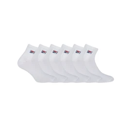 Fila Men's FI/AM/LOWX6 Sport Socks, White, 39/42 (Pack of 6)