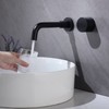 TRUSTMI Brass Bathroom Faucet Brick-Pattern Single Handle Wall Mount Vessel
