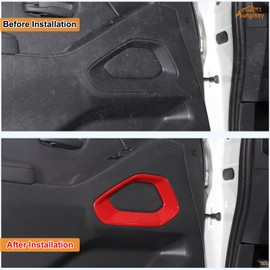 Aunginsy Car Inner Front Door Panel Frame Trim Compatible with Nissan Frontier 2022 2023 2024 2025 Front Side Door Anti-Scratch Panel Look Decorative Cover Protector Sticker ABS Interior Accessories