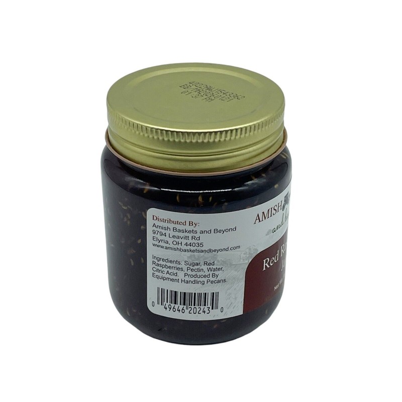 Amish Red Raspberry Jam Non GMO Vegan All Natural -