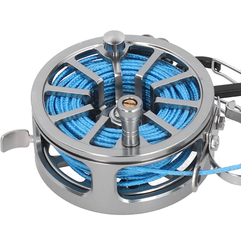 Stretch Fish Lock Raft with Reel Boat Fishing Stainless Steel