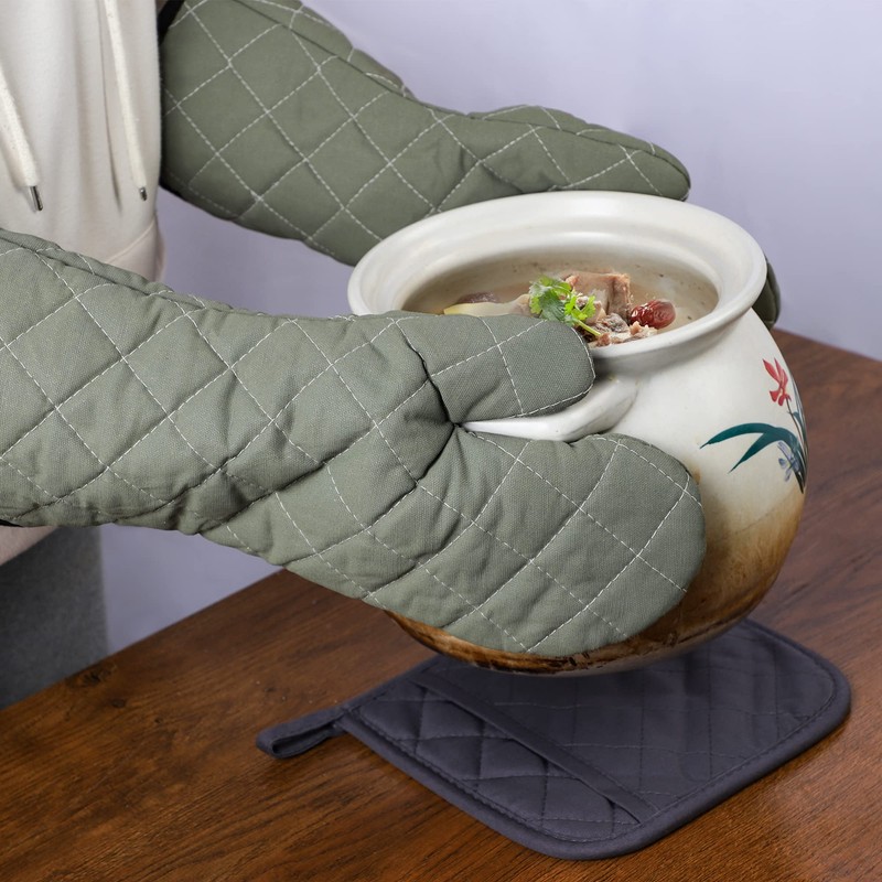 ARCLIBER Oven Mitts Heat Fire Resistant Oven Mitts 425 °
