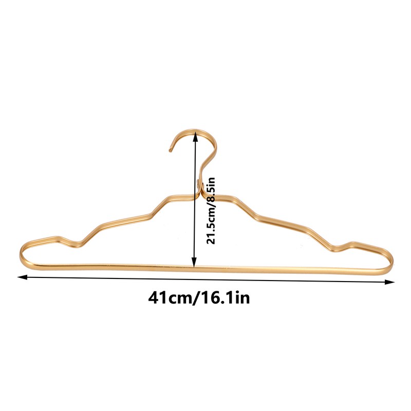 10Pcs Clothes Hanger WearResistant Enlarged Thickened SpaceAluminum NonSlip Clothes Hanger
