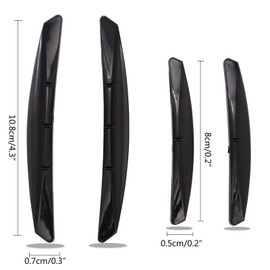 AUTOXBERT 4Pcs Car Door Edge Guards Moulding Trim Edge Anti-Collision Strip Scratch Guard Car Door Protector for Most Cars (Black)