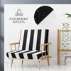 Newwiee 8pcs Patio Stretch Cushion Covers Stripe Outdoor Cushion Covers