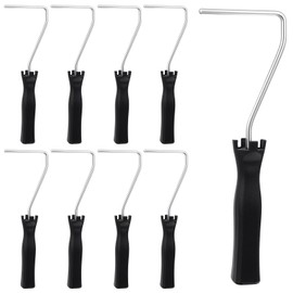 9 Pcs 3.3 Inch Mini Roller, 10.8 Inch Frame Paint Roller Fiberglass Roller Tool Painting Roller Frame Roller Paint Brush Painting Supplies for Wall House Homes