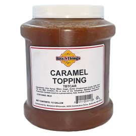 Bits N Things Caramel Dessert Topping | Ice Cream, Sundaes, Pie | Kosher & Made in America | 64 oz.