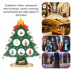 Wooden Christmas Tree Desktop Ornament Shatterproof Safe Eco Friendly Wooden