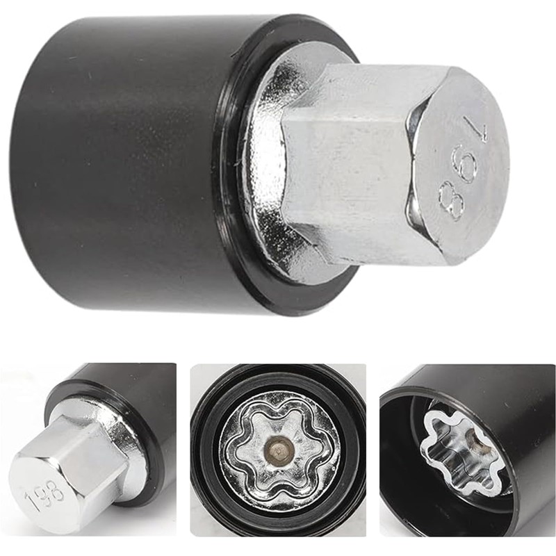 DEFIYEAR Anti Theft Locking Wheel Nut Key, V/198 Locking Wheel