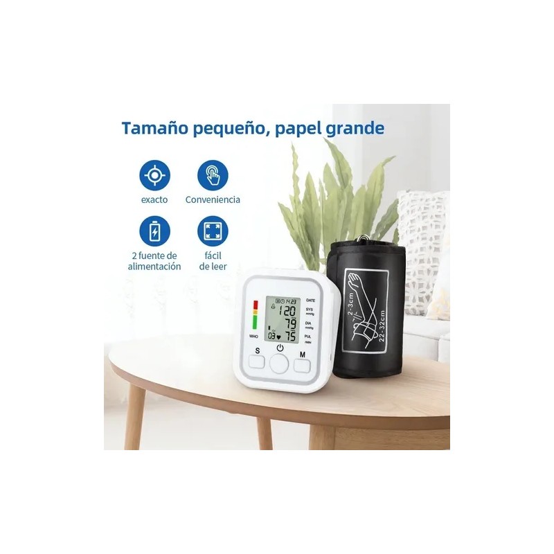 Tensimetro Electrnico Estilo De Brazo Inteligente Blanco