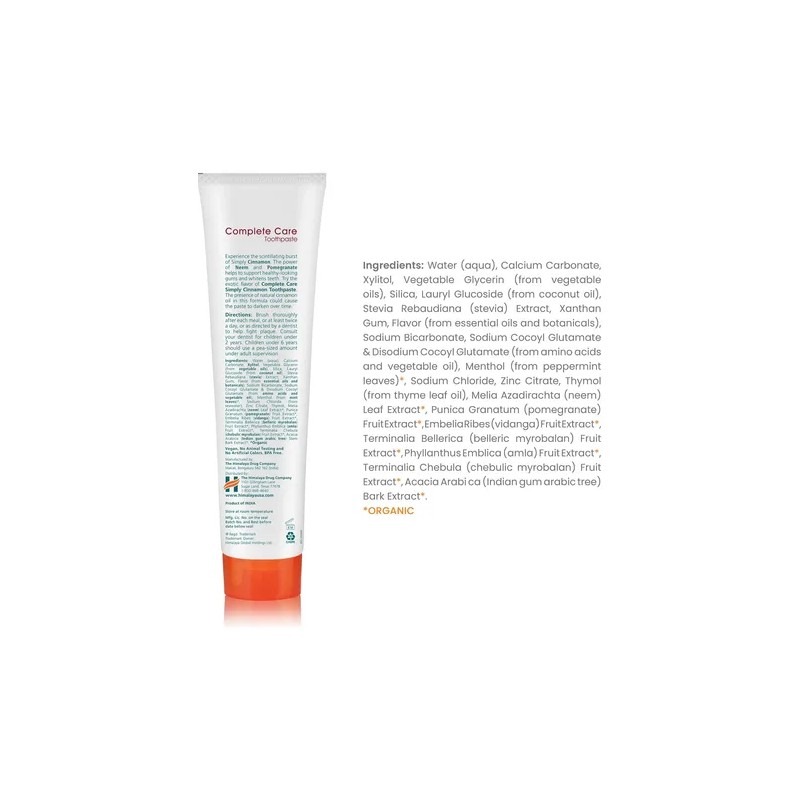 Toothpaste Himalaya Botanique Complete Care Herbal Cinnamon