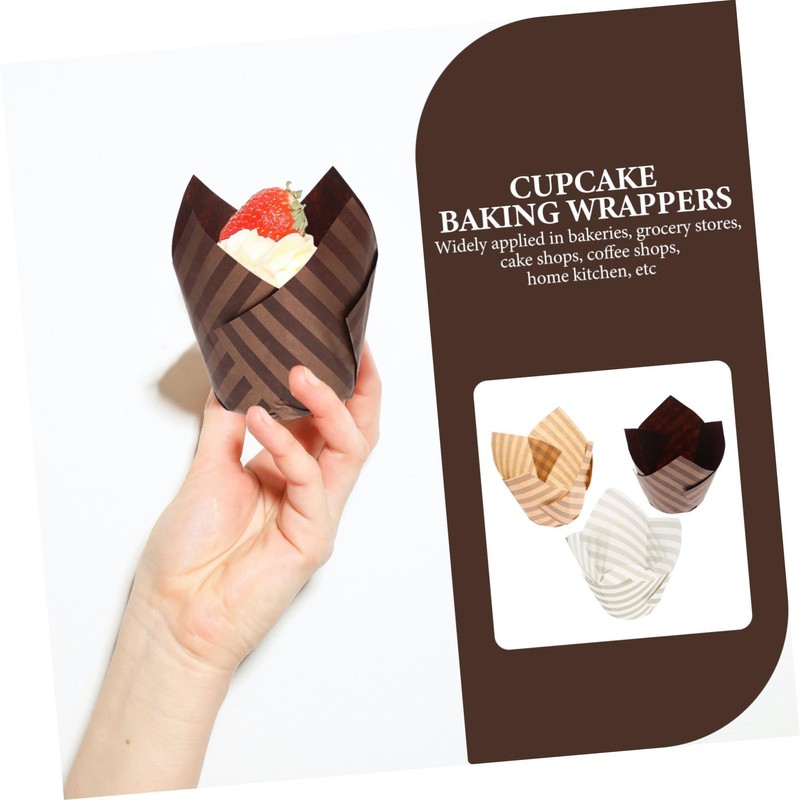 iplusmile 1set Flower Shaped Paper Cupcake Liners High Temperature Baking