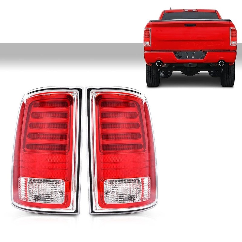 ALLGOOD LED Tail Lights w/Bulbs, Compatible with Dodge Ram 1500