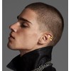 L'VOW Cyberpunk Non-Piercing Ear Cuff Cyborg Irregular Earring Clip On