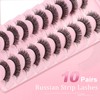 False Eyelashes Natural Look Russian Strip Fake Lashes Artificial Cat
