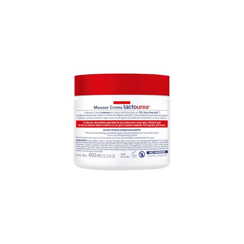 Lactovit Lactourea Mousse Corporal Piel Seca-Extra Seca 400 ml