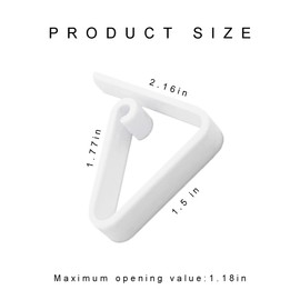 Leewoth 30pcs Plastic Tablecloth Clips Plastic Table Cloth Clips Hold Down Clips Table Cloth Holder Windproof Table Cover Holder Clamps for Home Wedding Party Indoor Outdoor(White & Transparent)