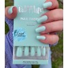 Red Aspen Press On Nails Nail Dashes ~Meredith's Mint Julep~Coffin~