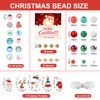 Maxmoc Christmas Beads, Pearl Craft Set Christmas Children, Red Green
